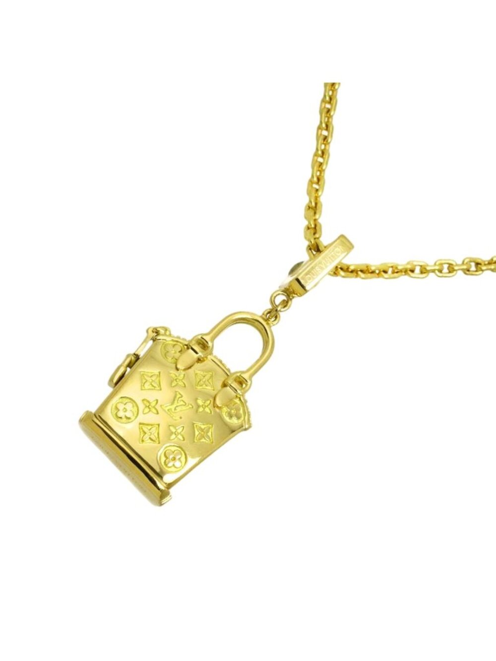 Louis Vuitton Speedy Necklace 18K Yellow Gold Charm